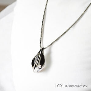 完全防水の樹脂封入アクセサリー LC01 プラチナ900