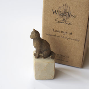 メモリアルオブジェ 私の愛猫 LOVE MY CAT willowtree ウィローツリー