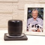 大容量手元供養骨壷　きなり