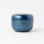 こころ 奏ラピスブルー　蒔絵・螺鈿の美しいミニ骨壷　総漆塗り