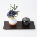 こころ藤花　蒔絵・螺鈿の美しいミニ骨壷　総漆塗り