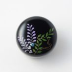 こころ藤花　蒔絵・螺鈿の美しいミニ骨壷　総漆塗り