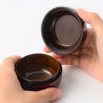 こころ 奏ボルドー　蒔絵・螺鈿の美しいミニ骨壷　総漆塗り