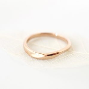 メモリアルリング MR02 地金：K18PG