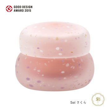 【グットデザイン賞】手元供養用デザイン骨壷　Sai 彩・さくら 納骨袋付 桐箱入