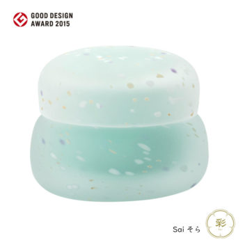 【グットデザイン賞】手元供養用デザイン骨壷　Sai 彩・ソラ 納骨袋付 桐箱入