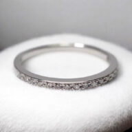 メモリアルリングMR08 地金:Pt900×ダイヤモンド