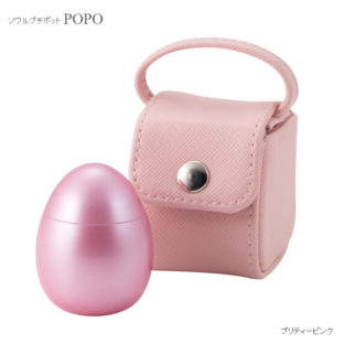 [ポポ・プリティピンク]　携帯用ポーチ付メモリアルボトル POPOポポ ミニ骨壷（骨壺）ペットのご遺骨にも
