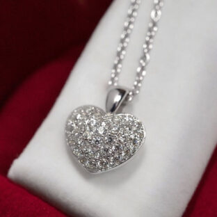 ソウルジュエリー・プチ　パヴェハート （SILVER×ジルコニア)