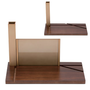 ミニ仏壇・ミニ骨壷用置台・手元供養用飾り台　ソウルステージプレッソ(ウォールナット) フォトタイプ