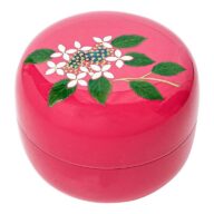 【ミニ骨壷】現代漆・モダン骨壷 Cocoroこころ　紫陽花 アジサイ 桃色