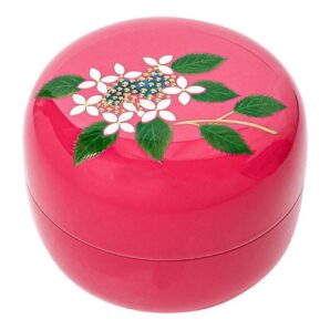 【ミニ骨壷】現代漆・モダン骨壷 Cocoroこころ　紫陽花 アジサイ 桃色