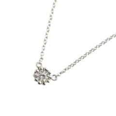 【MS22/Pt900】 完全防水セミオーダー遺骨ペンダントMS22 素材：プラチナ×誕生石（3mm)