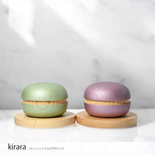 うつろう色彩の国産けやきミニ骨壷　きらら　Kirara